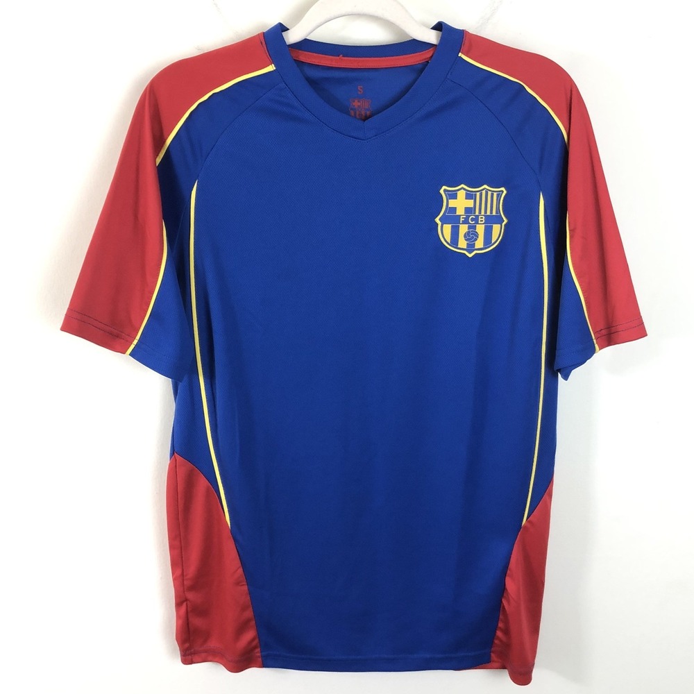 FC Barcelona Icon Sports Brand Soccer Futbol Shirt Jersey Men's S Blue Red Barça